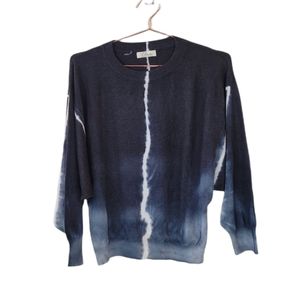 New ELAN Tie Dye Long Dolman Sleeve Pullover One Size